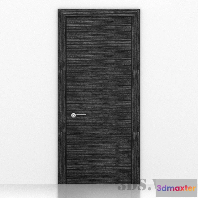 1665518 - other-models - Interior door with dark wood texture 3D Max