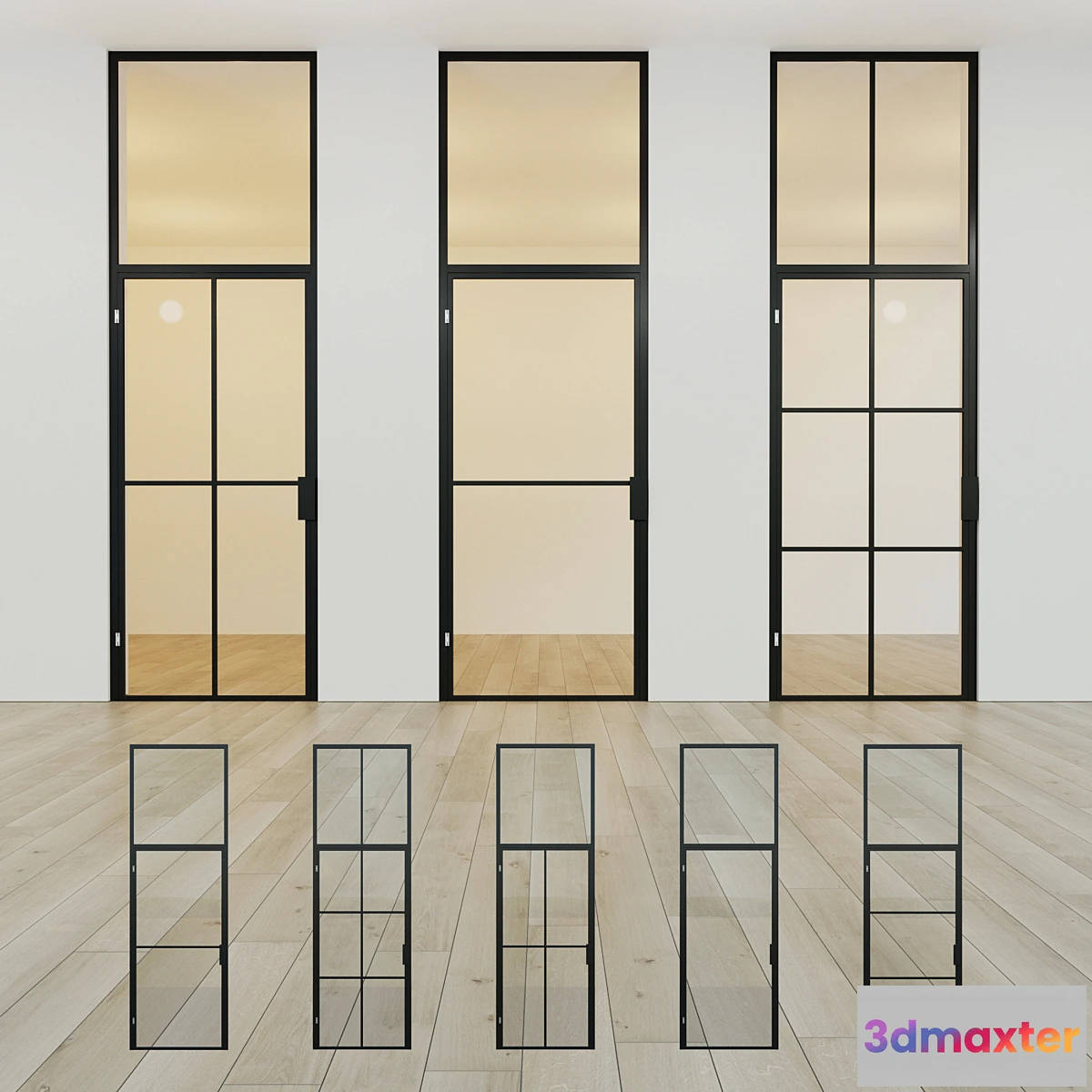 570136 - Glass partition. A door. 13