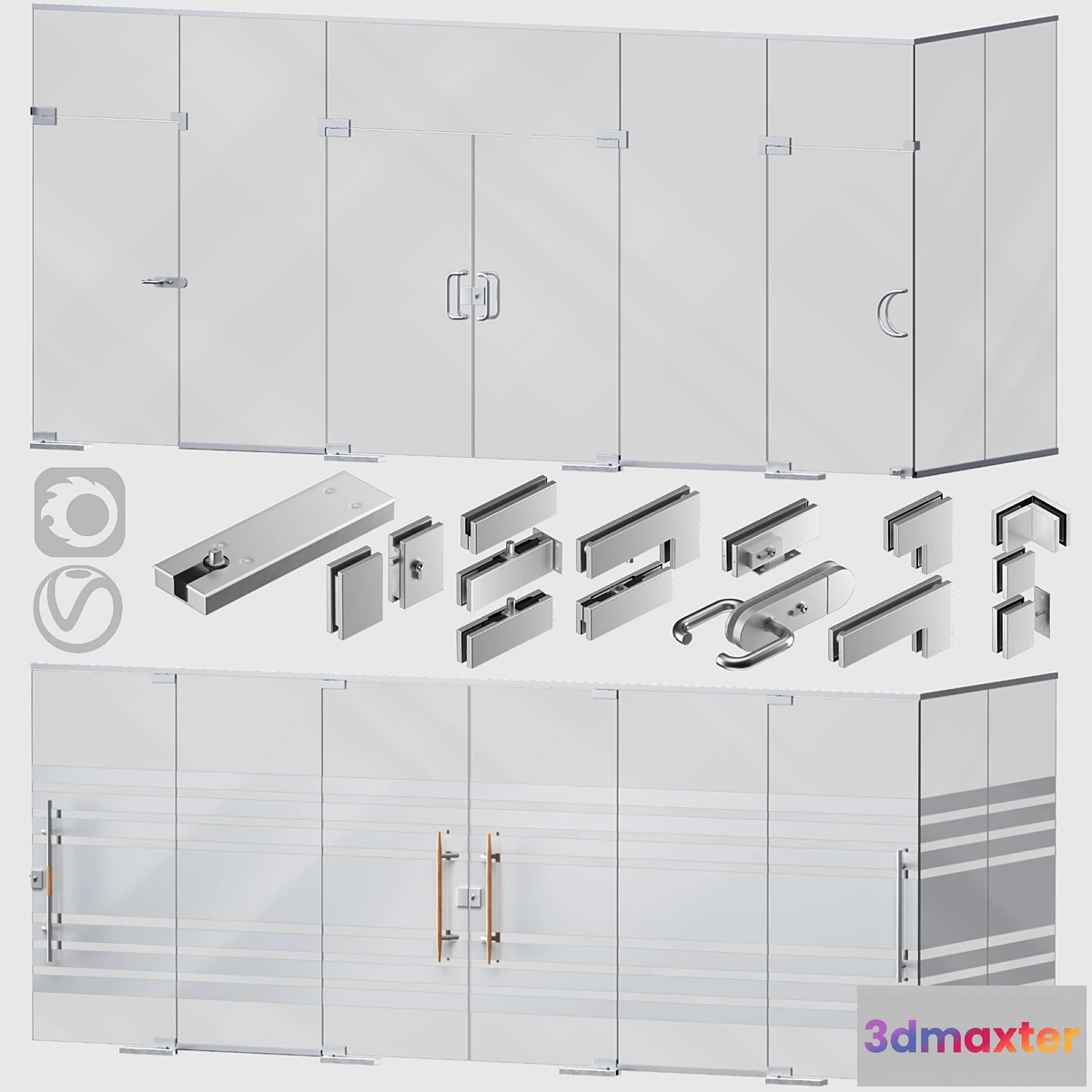 570318 - Glass partitions and doors