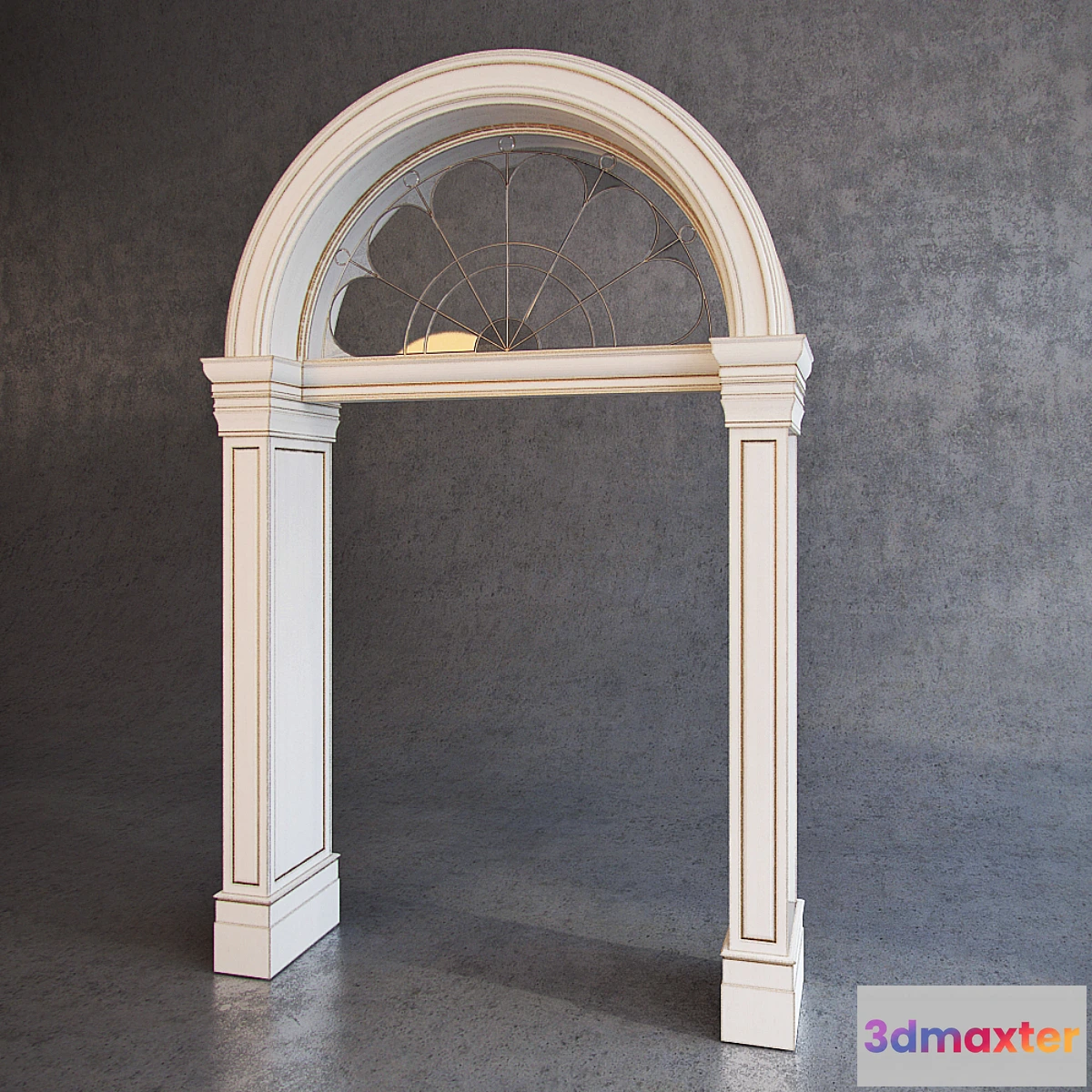 633445 - With stained glass arched portal