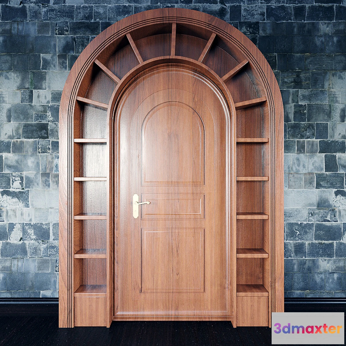 638075 - Wooden arched doorway