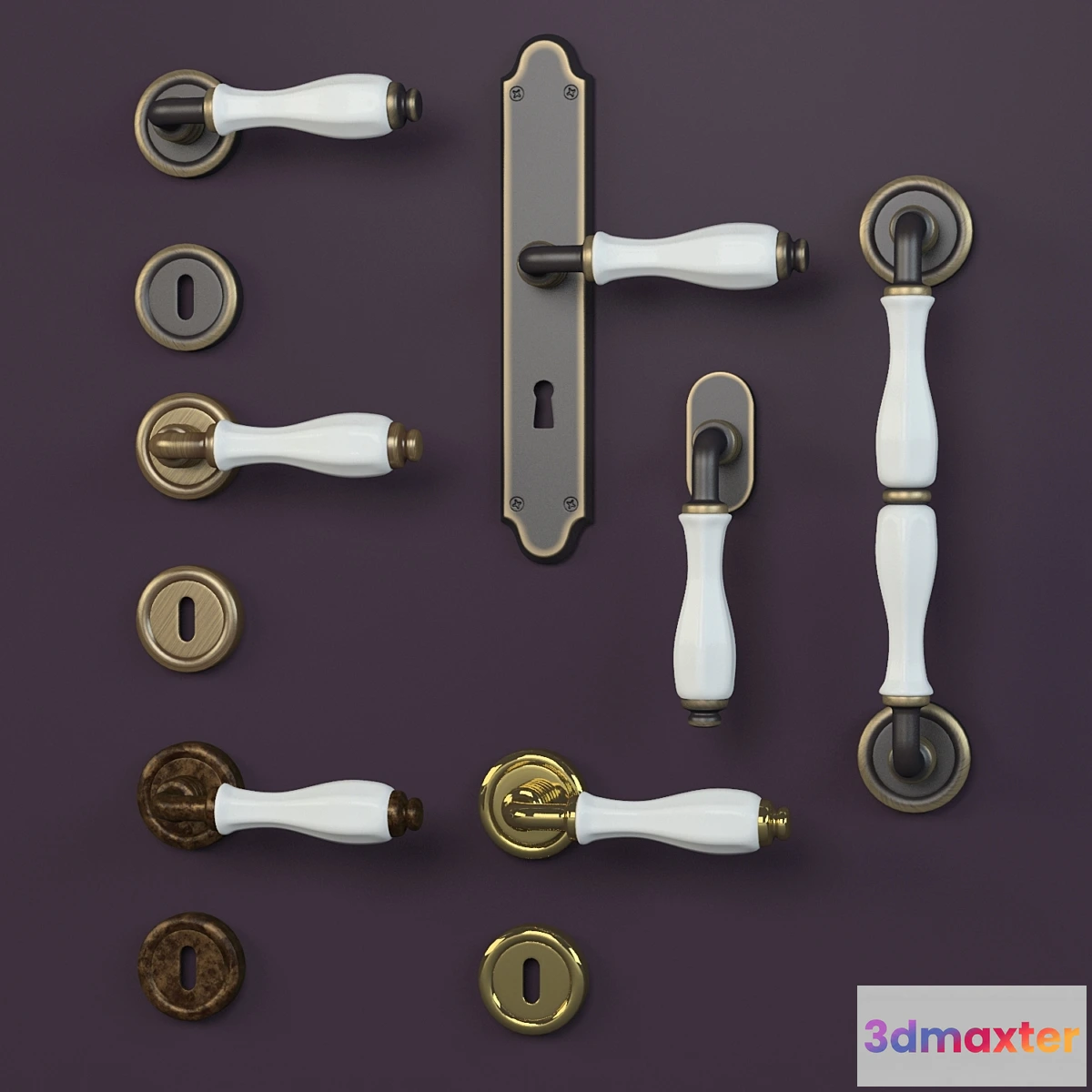 640279 - Linea Cali doorknobs erica