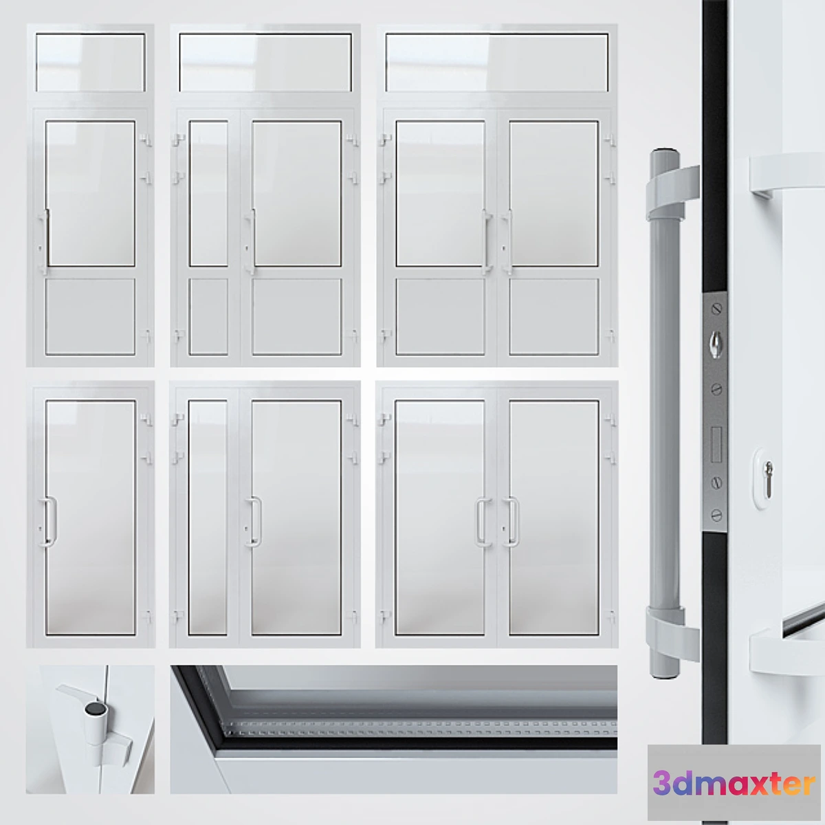 644013 - Entrance aluminum door