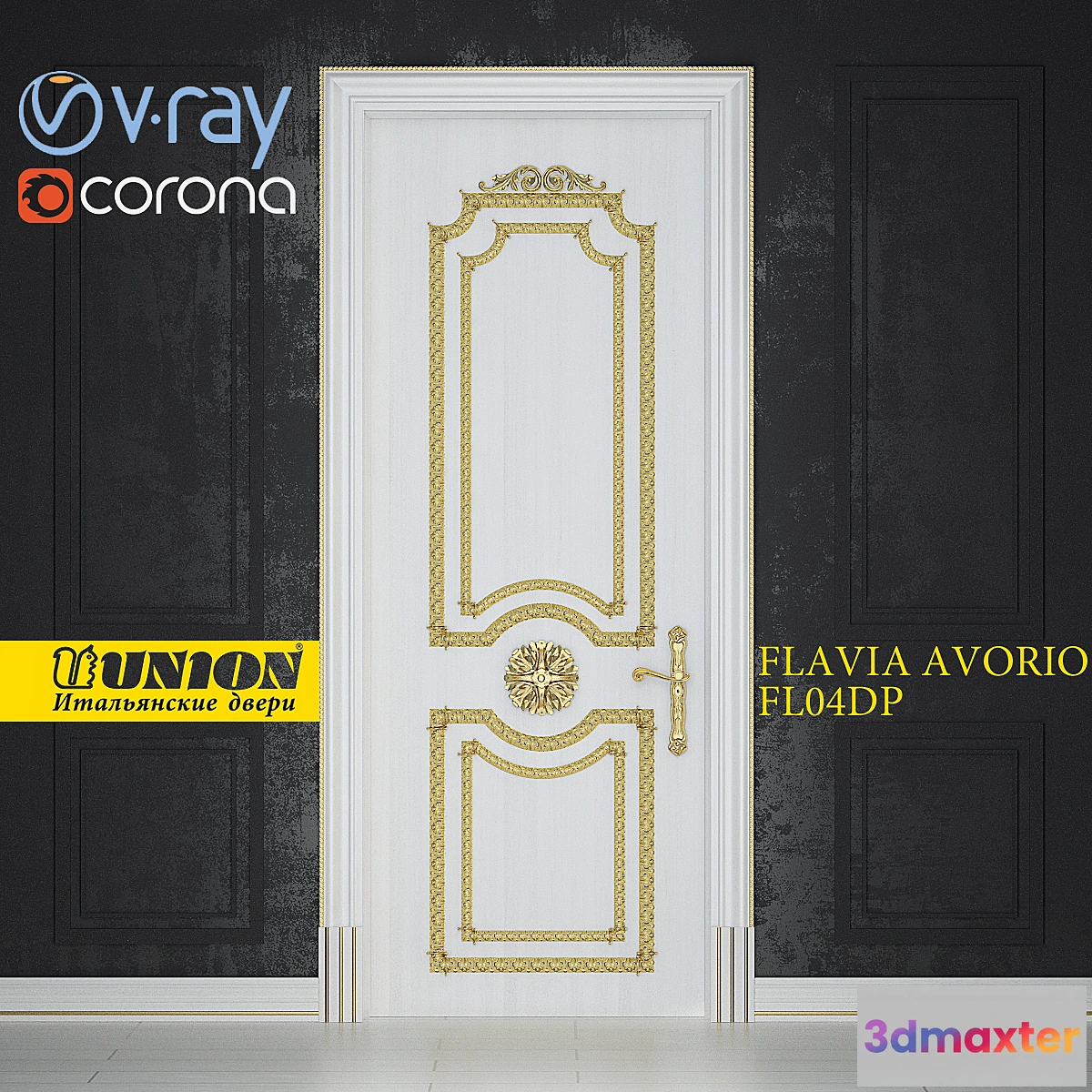 647379 - The door FLAVIA FL04DP Avorio