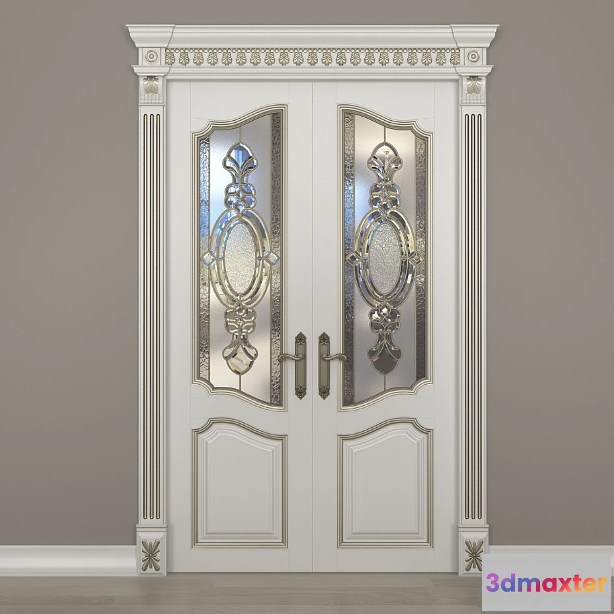 673555 - Door with stained glass - No.2