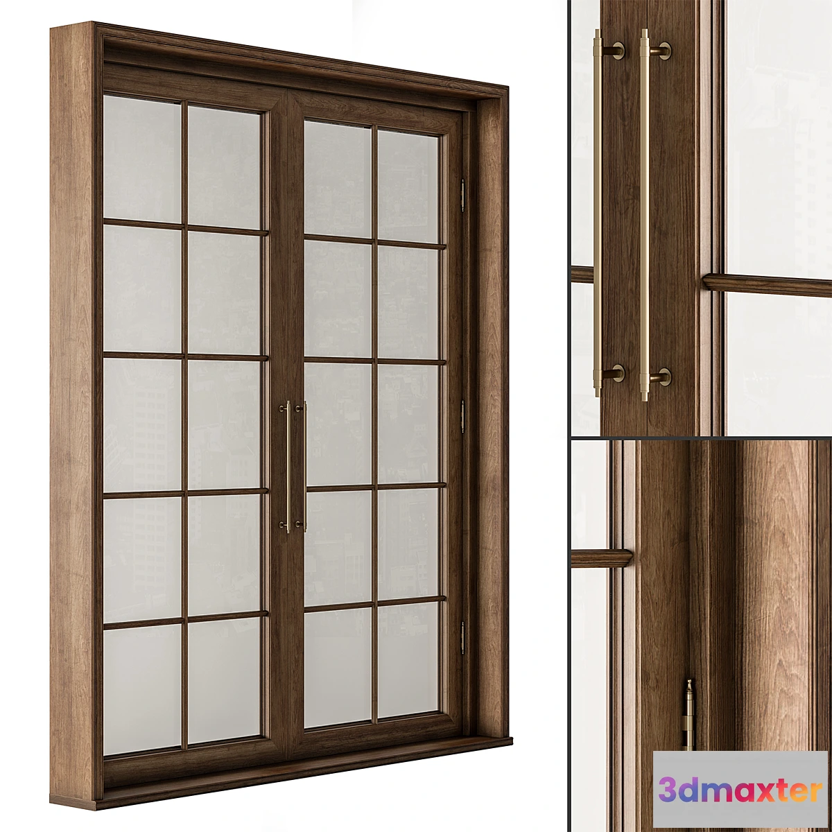 705518 - Neo Classic Glass and Wood Door Set 42