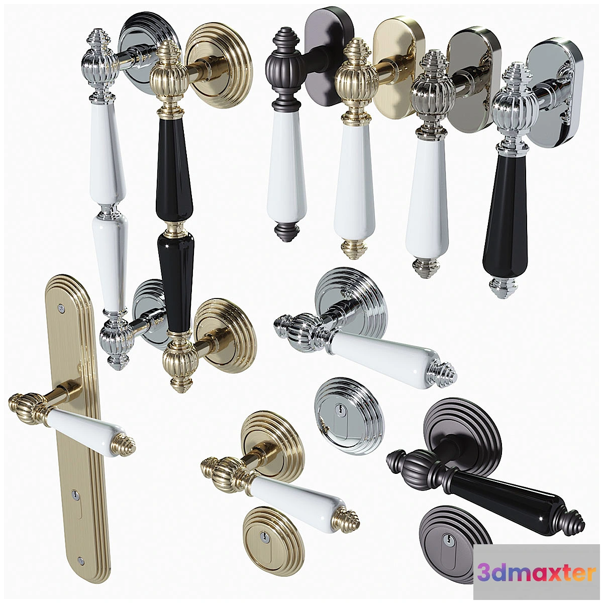 742947 - Door Handle Set Fimet Michelle 106P - No.2