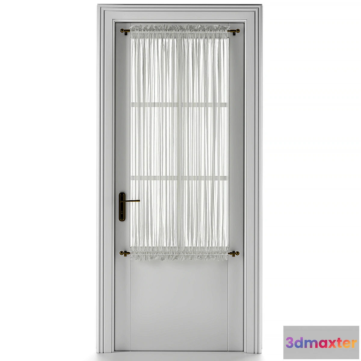 755015 - Entrance door with curtain
