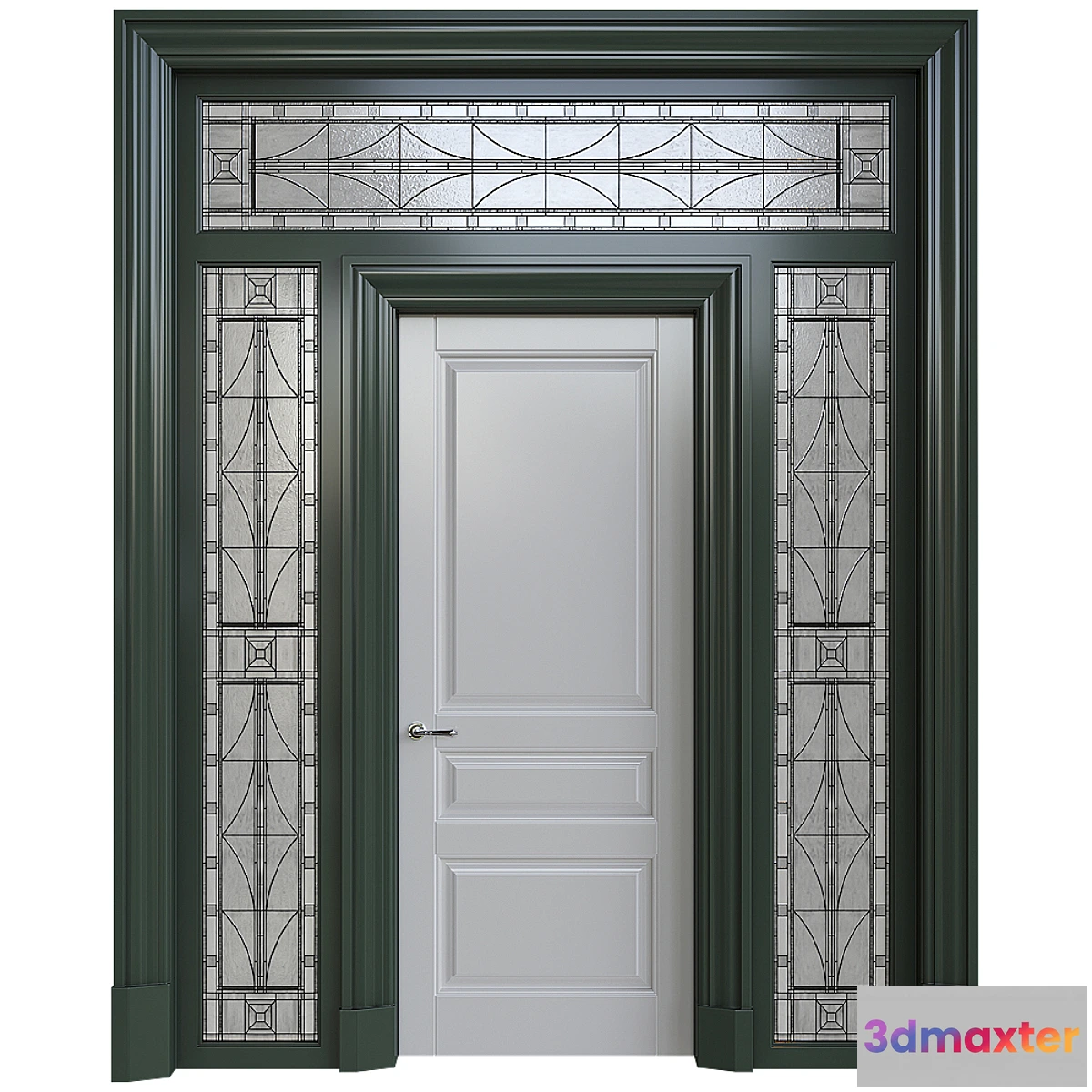 755035 - Front door with stained glass
