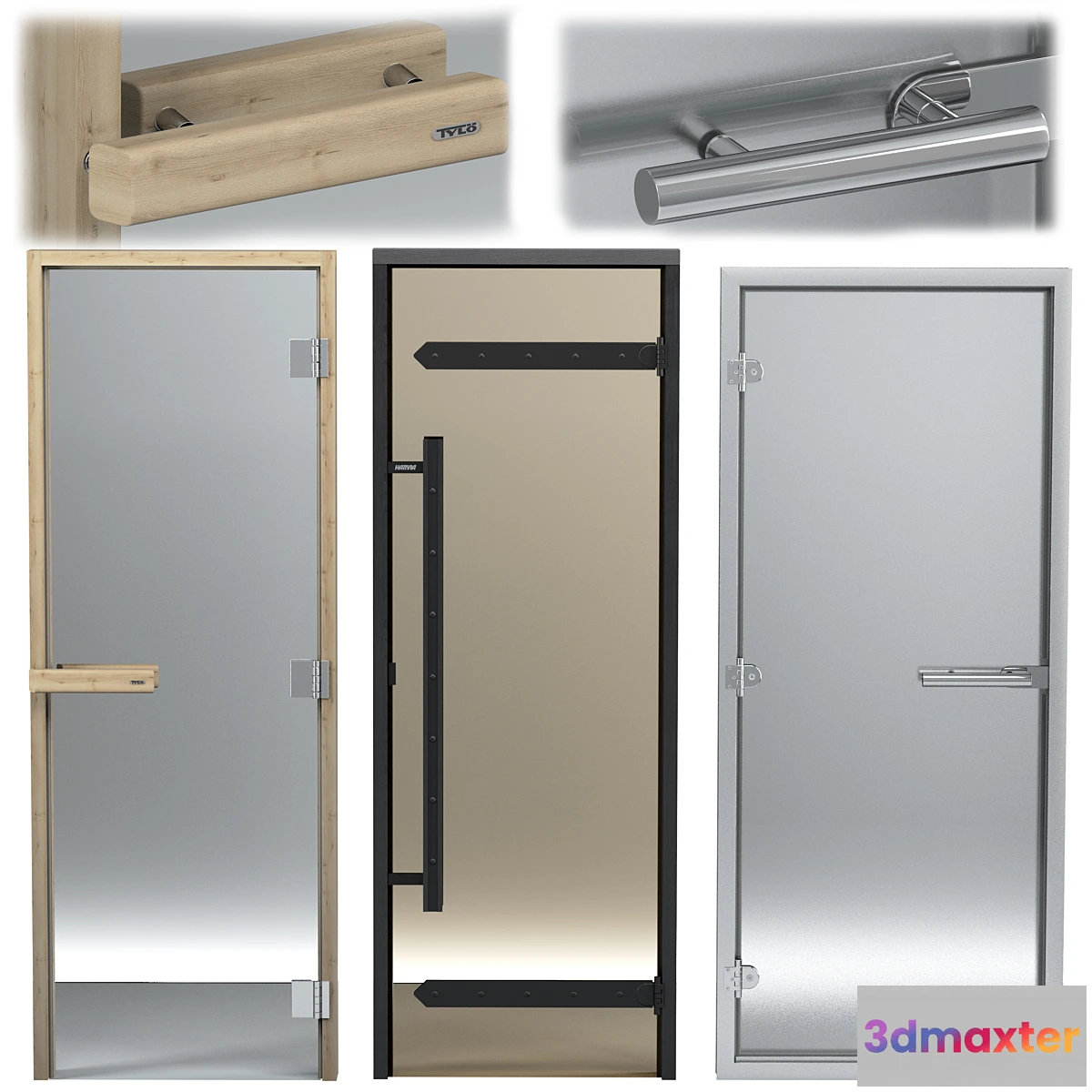 755227 - Turkish sauna glass doors hamam set 2 - No.2