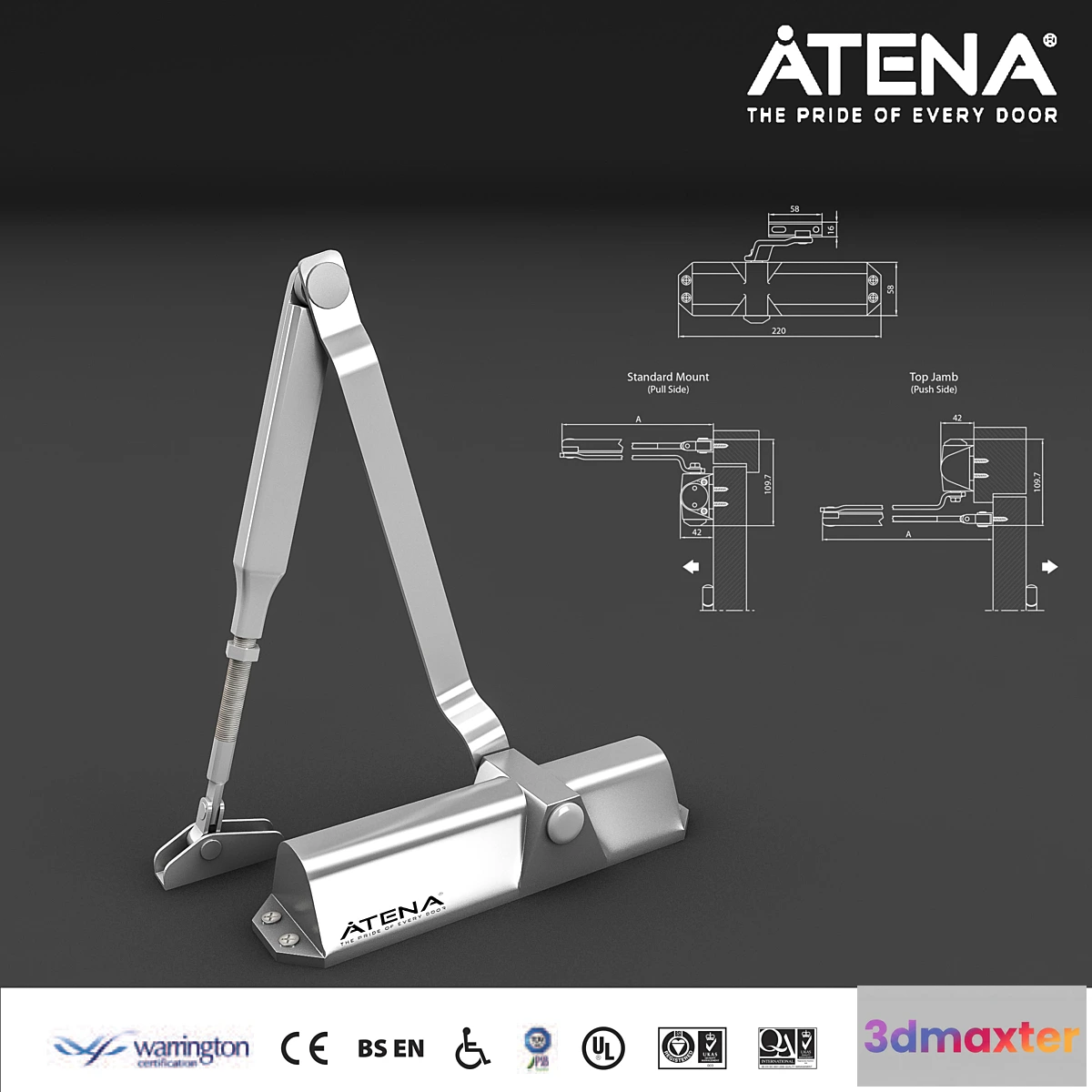 803284 - Atena 88 Door Closer