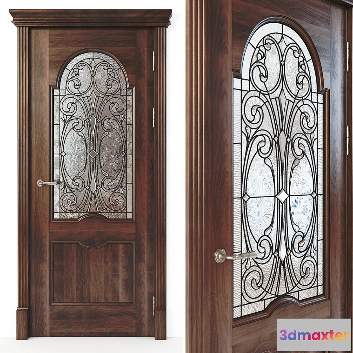 812676 - Door with stained glass 02