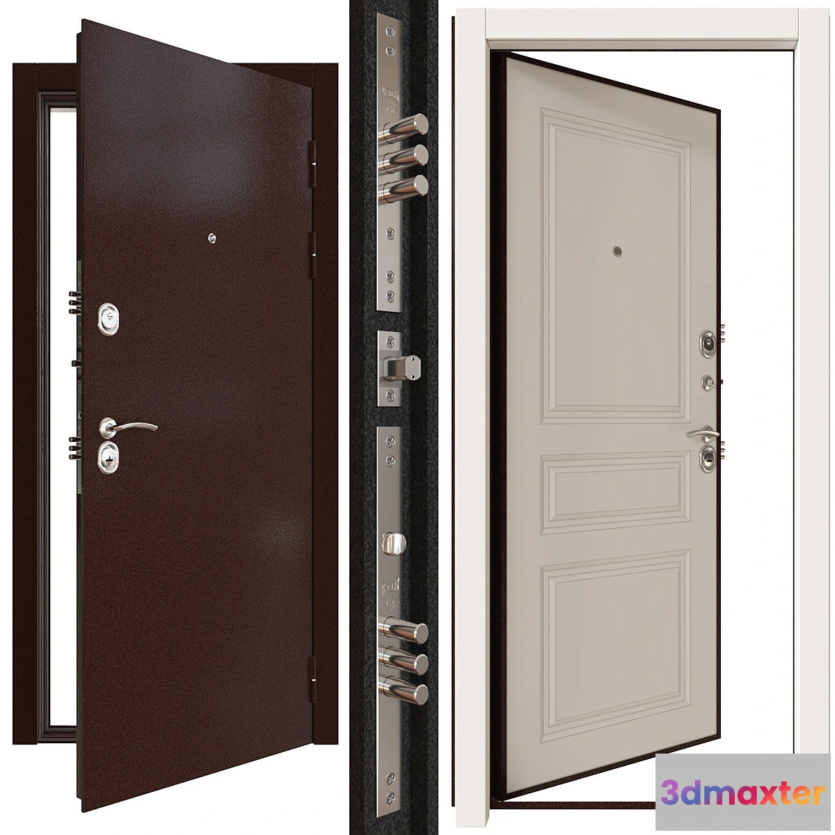 848341 - Metal entrance door - No.3