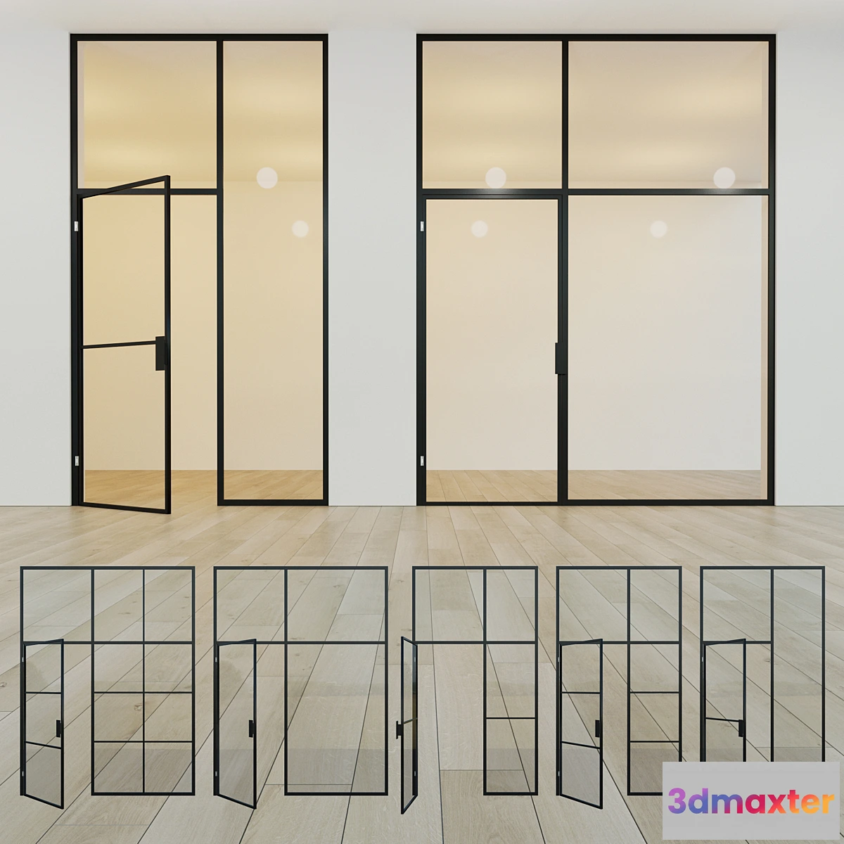 848413 - Glass partition. A door. eleven - No.4