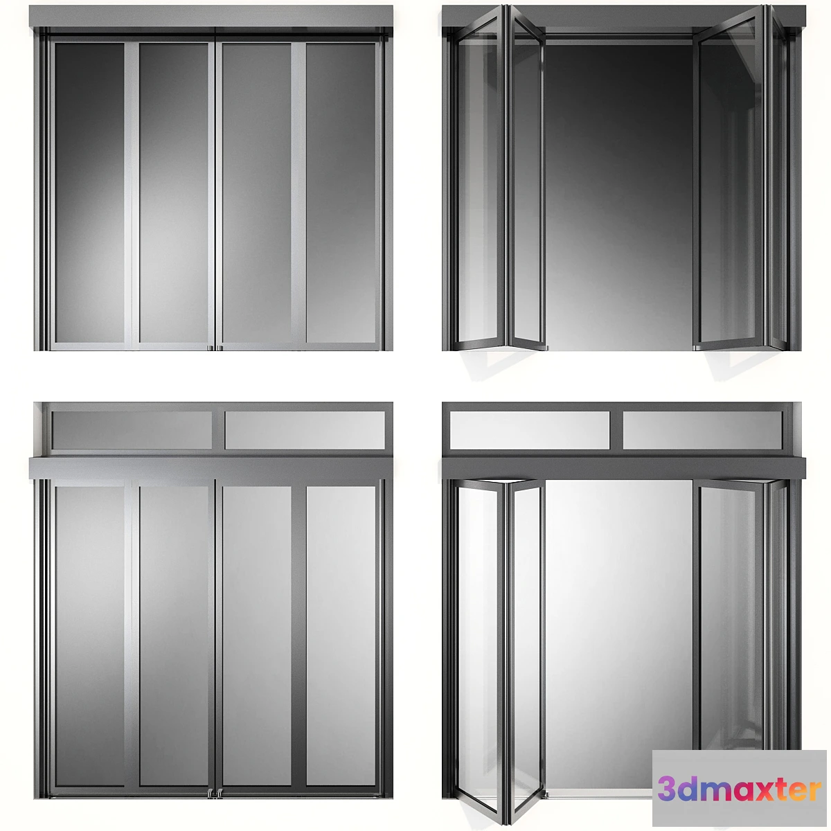 903106 - Folding Metal Automatic Doors
