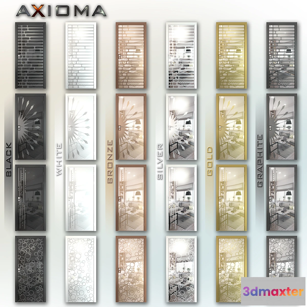 904064 - Mirrored doors Axioma (set 1) - No.2