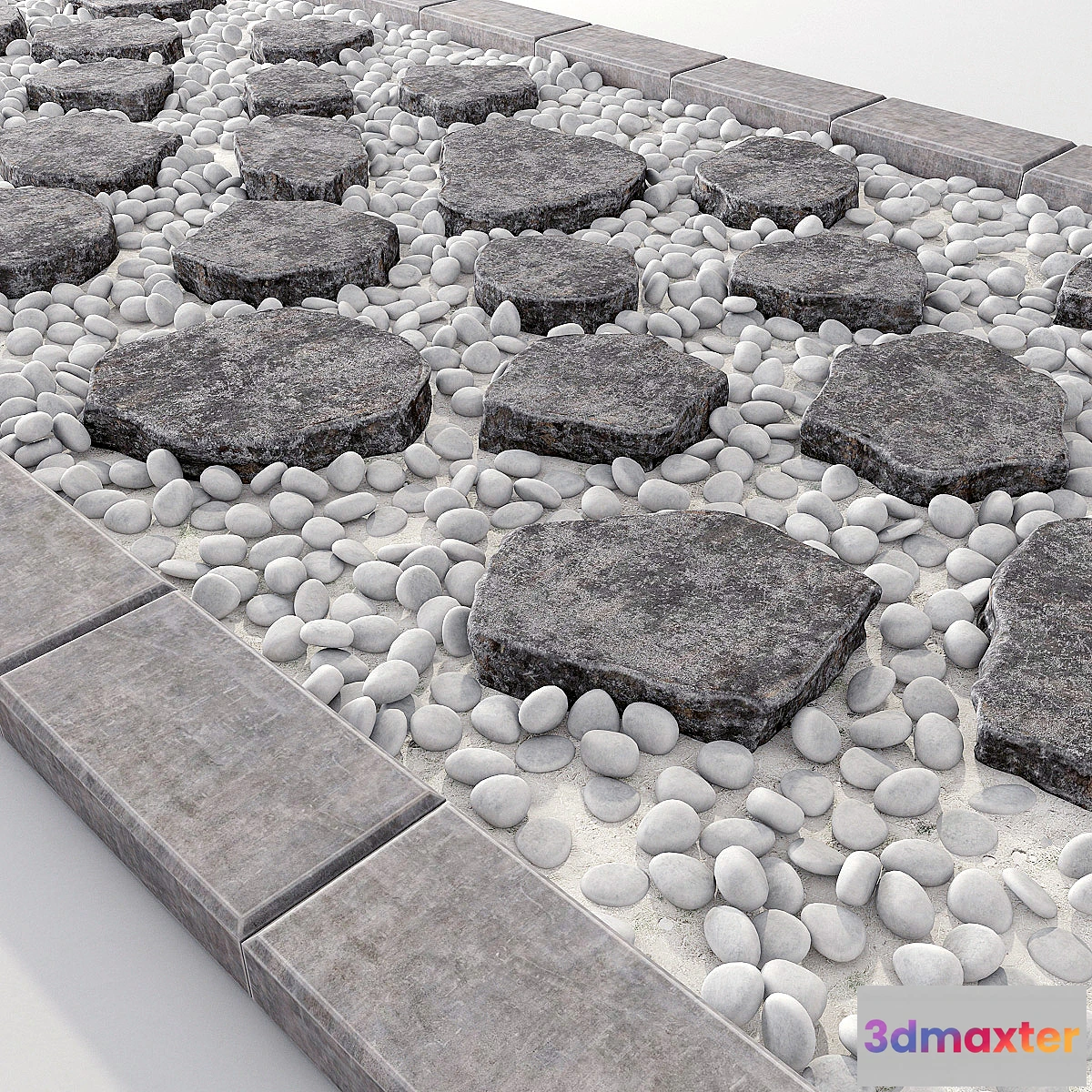 1305054 - Road stone 3D Max