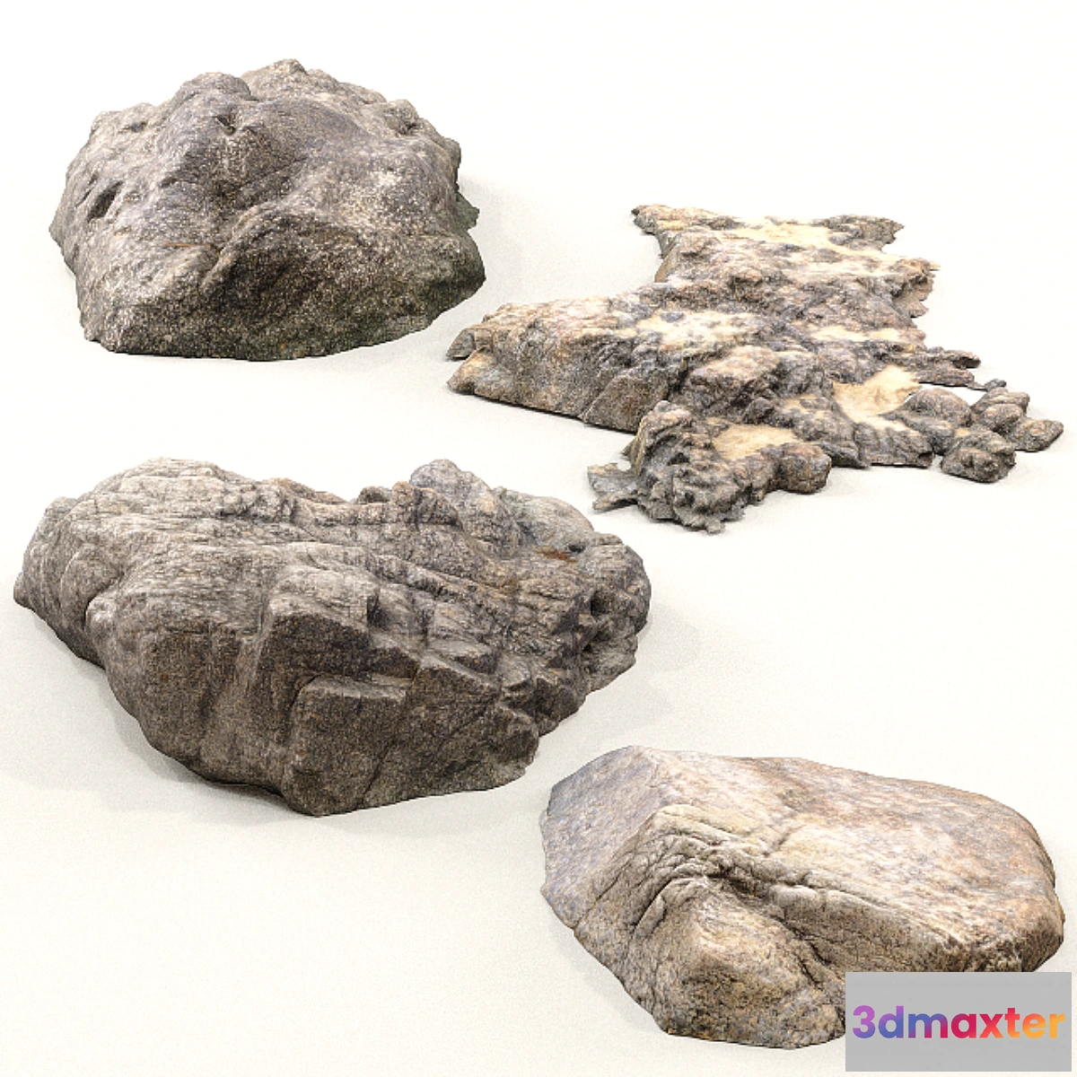 1332055 - Beach rocks 3D Max