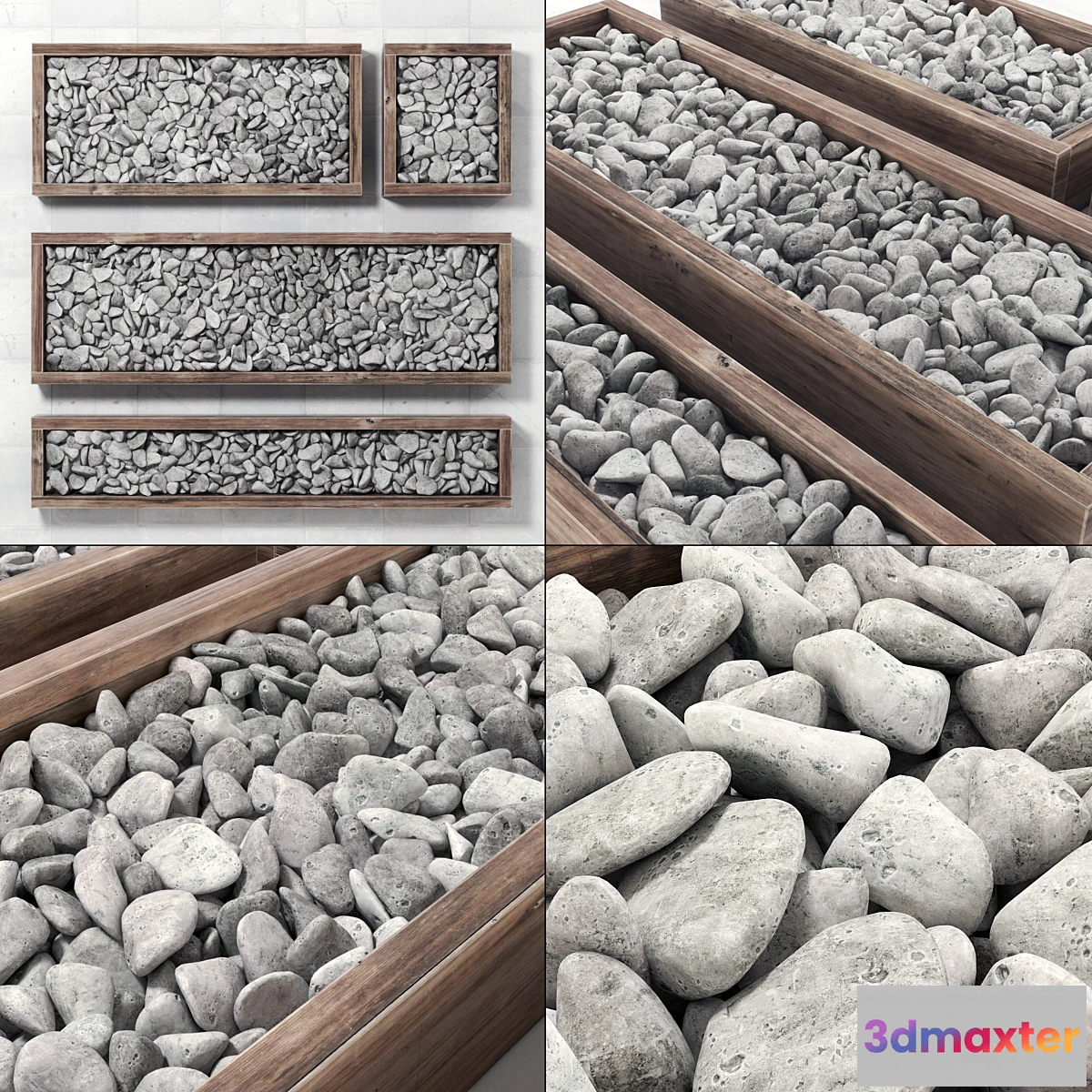 1334295 - Pebble frame _ Pebble in forms 3D Max