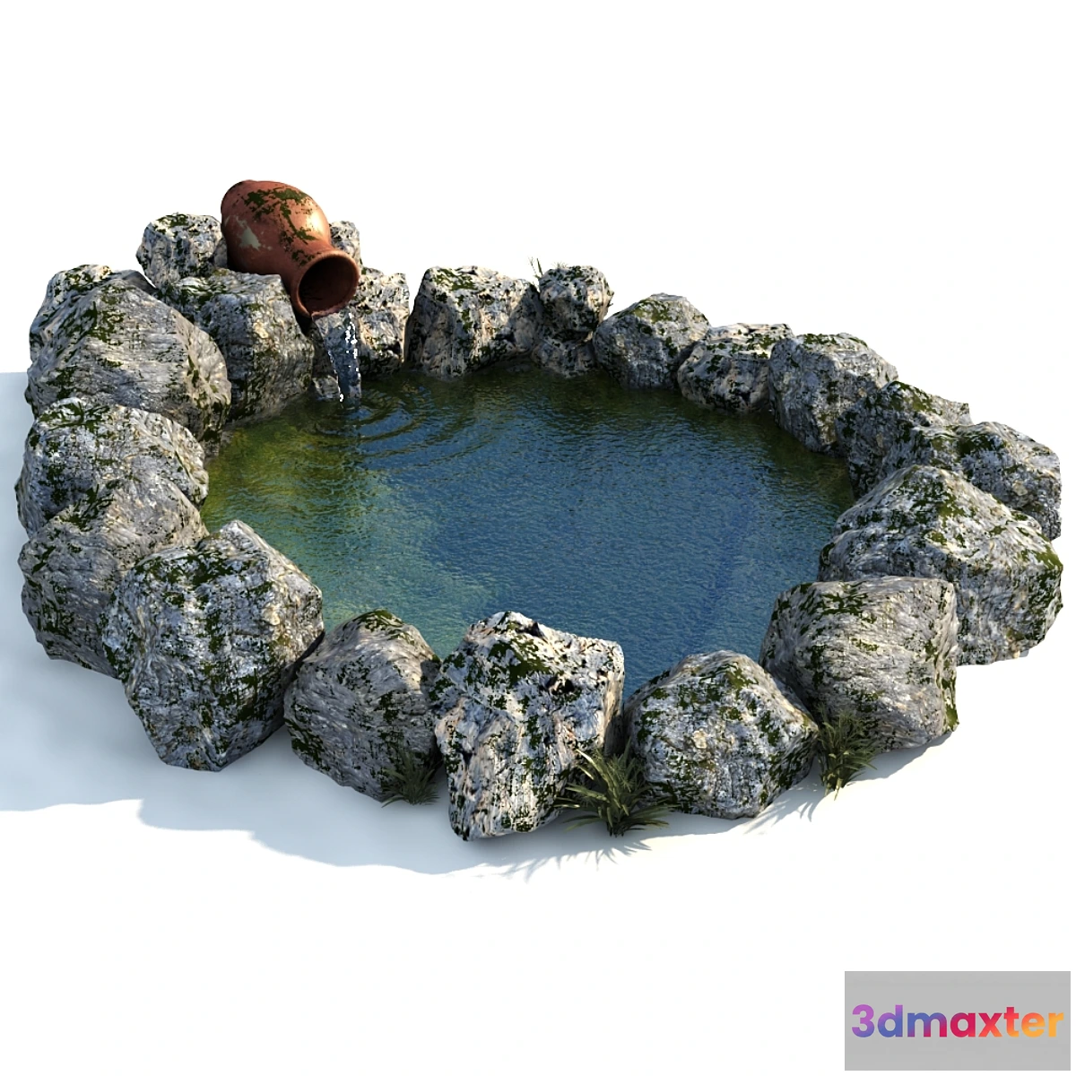 1340268 - Decorative garden pond 3D Max
