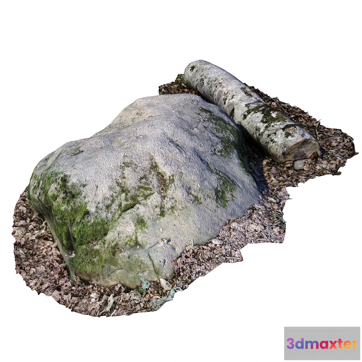 1402426 - Stone with a log 3D Max