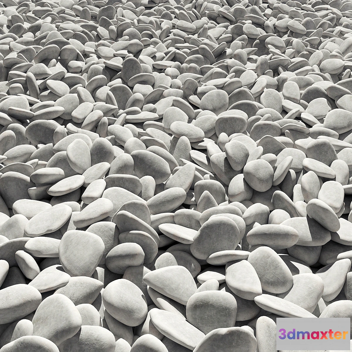 1464632 - Road white pebble No. 3 _ Road from white pebble No. 3 3D Max