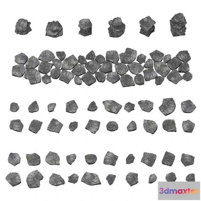 1538660 - Plate rock n1 3D Max