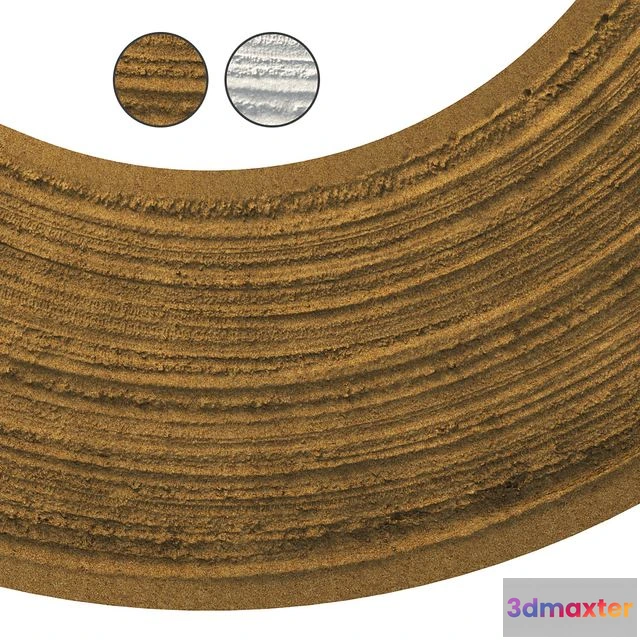 1552415 - Sandy single lane road 03 (16 meters) 3D Max