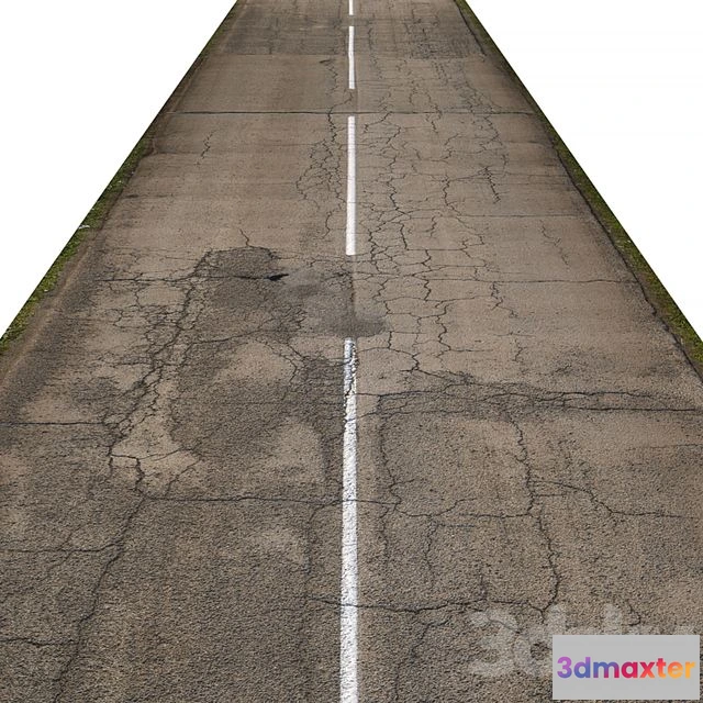 1554415 - Old asphalt road - 35 meters 3D Max