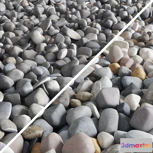 1558897 - Pebble color road 3D Max