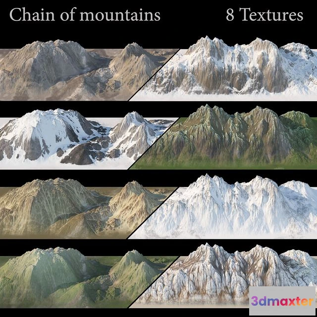 1561379 - Mountain chain. 8 textures 3D Max