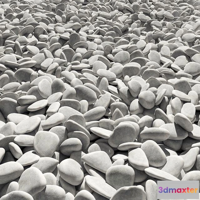 1562512 - Road white pebble No. 3 3D Max