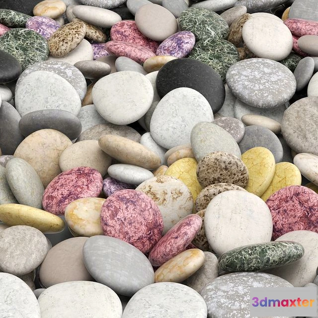 1567986 - Pebble color 3D Max