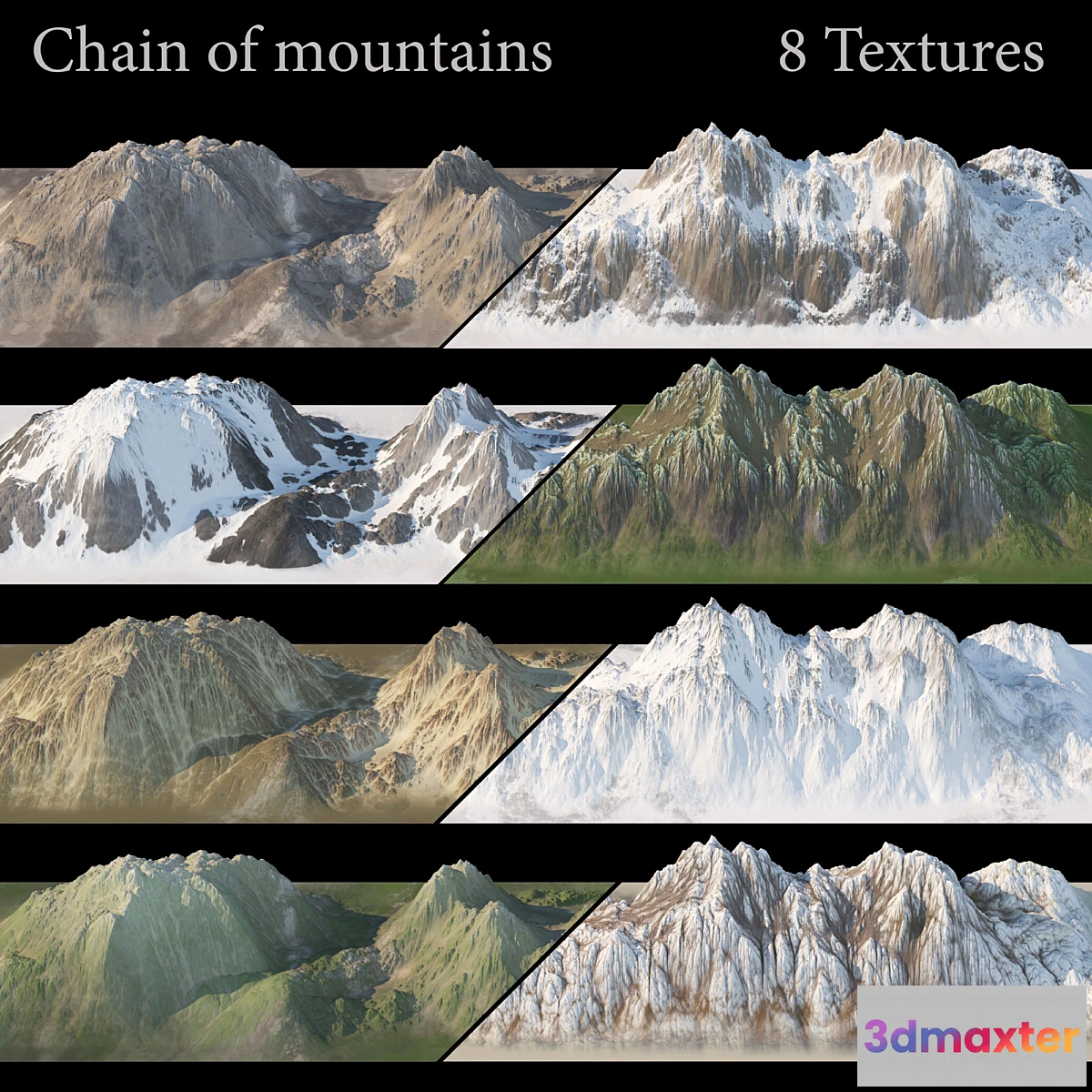 540995 - Mountain chain. 8 textures.