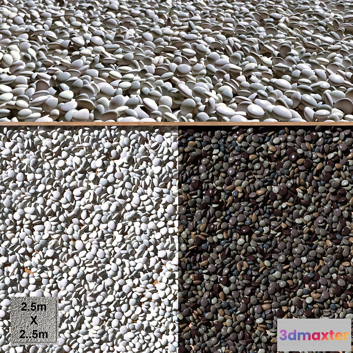 576876 - DARK AND LIGHT PEBBLES