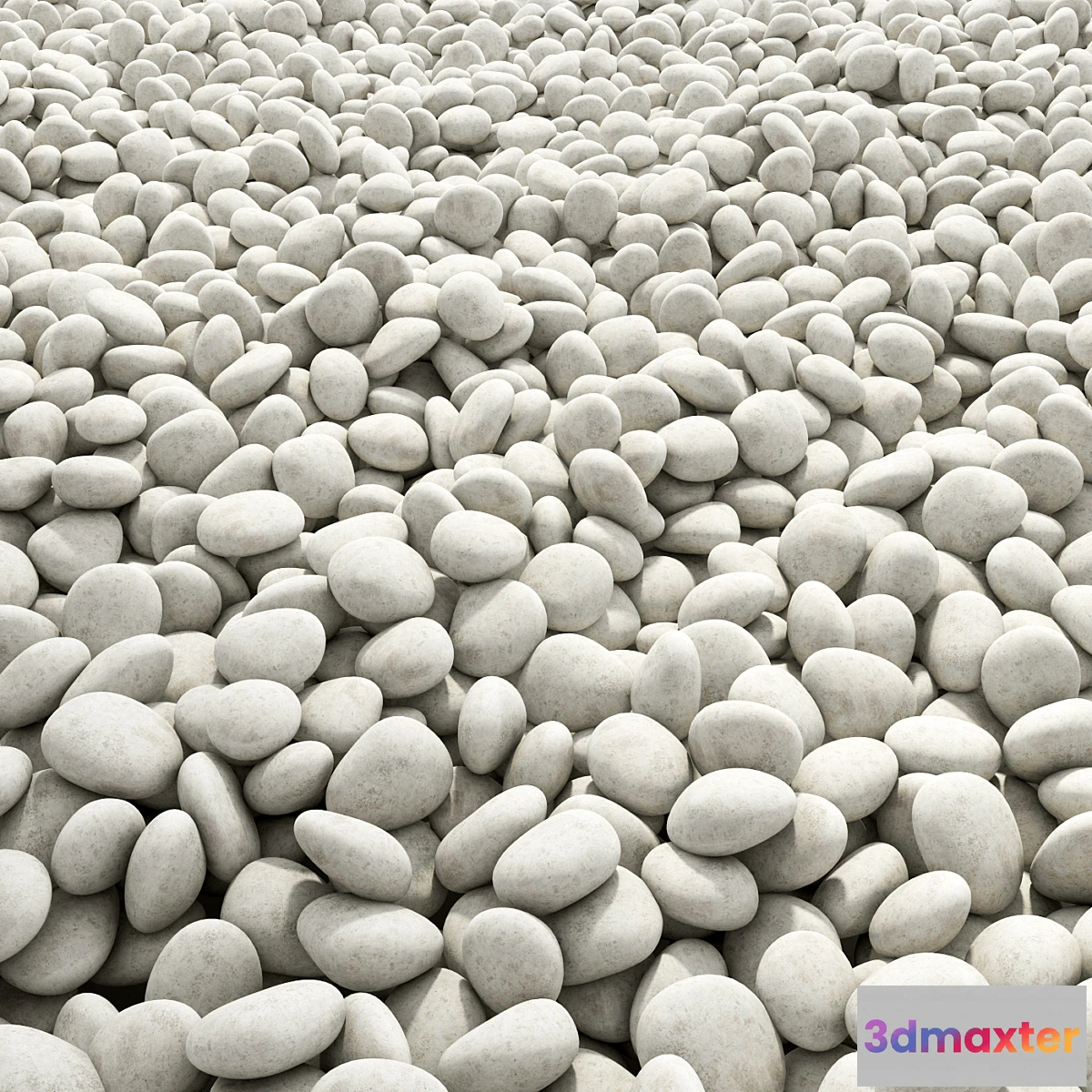 666549 - Pebble wite road 2 _ Road from white pebbles 2