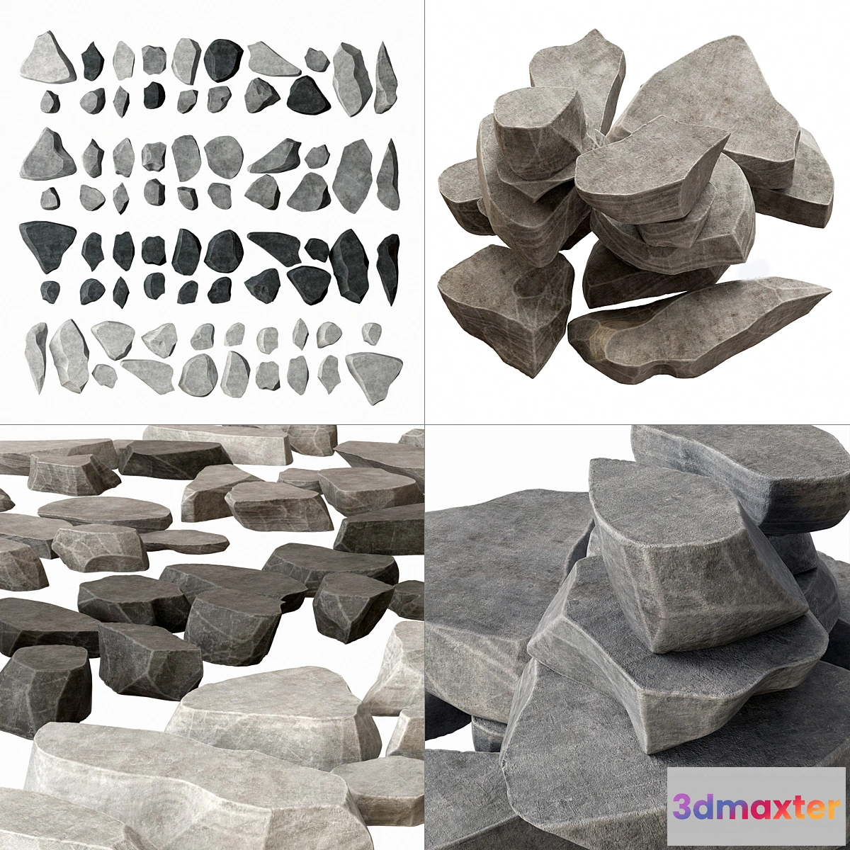 740229 - Rock stone plate splinter n1 _ Rock stone plate - No.2