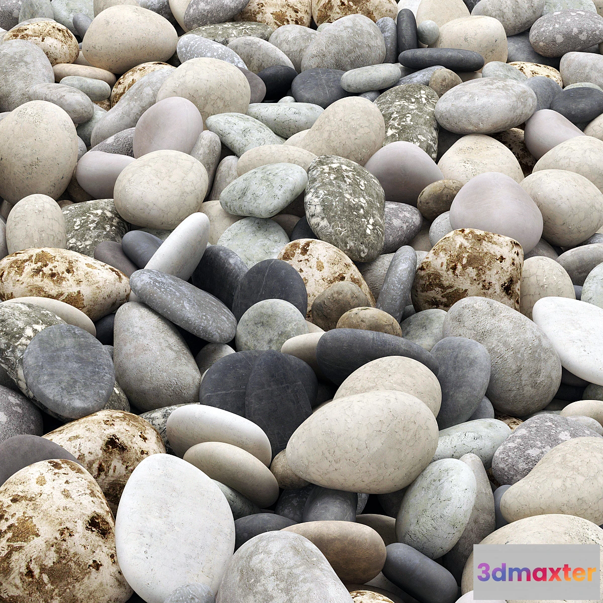 849433 - Colored pebbles road