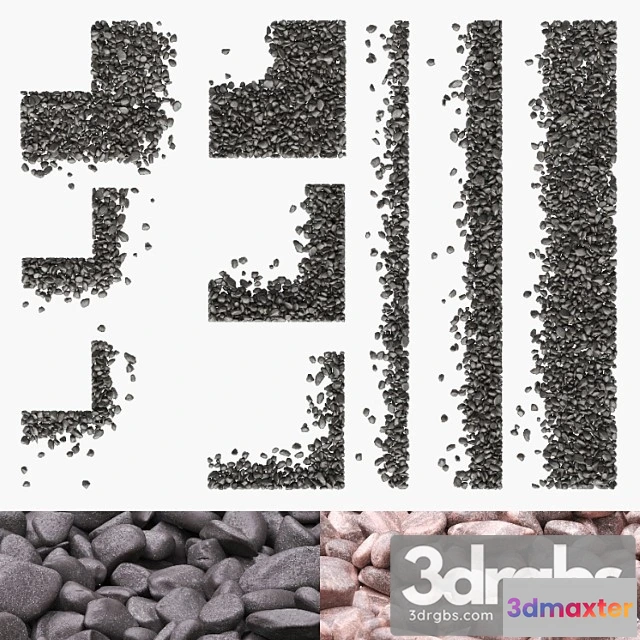 905890 - Gradient Pebbles Paths 16 54 mm