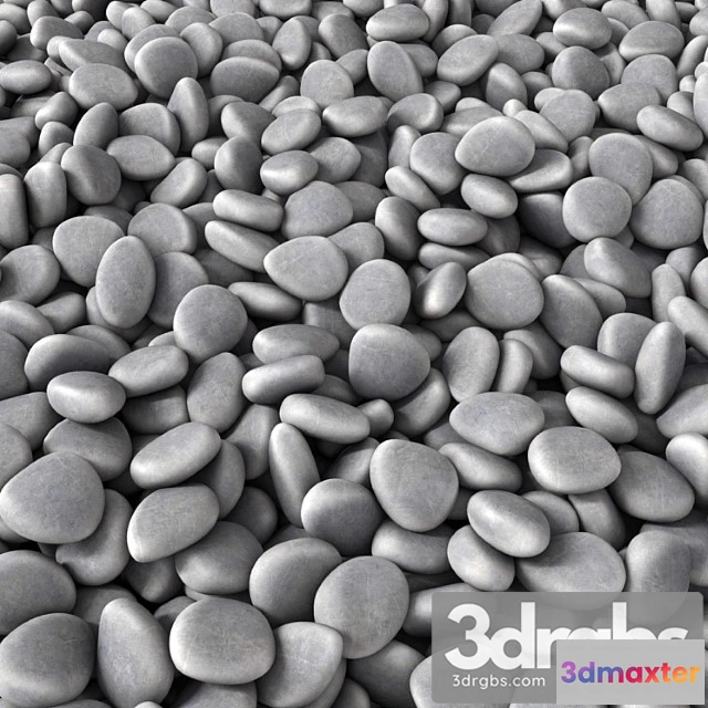 906002 - Road gray smooth pebble