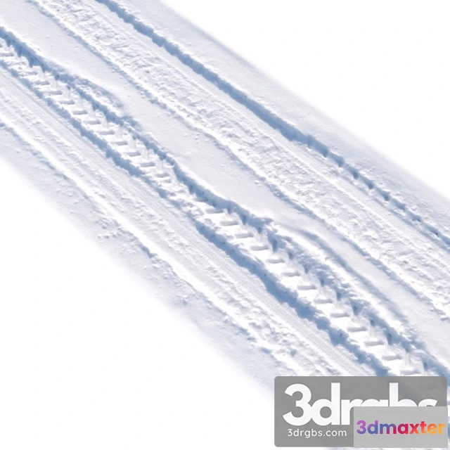 906038 - Snezhnaia Doroga 6 So Sledami Ot Koles