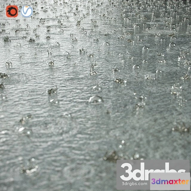 906058 - Splashes Raindrops