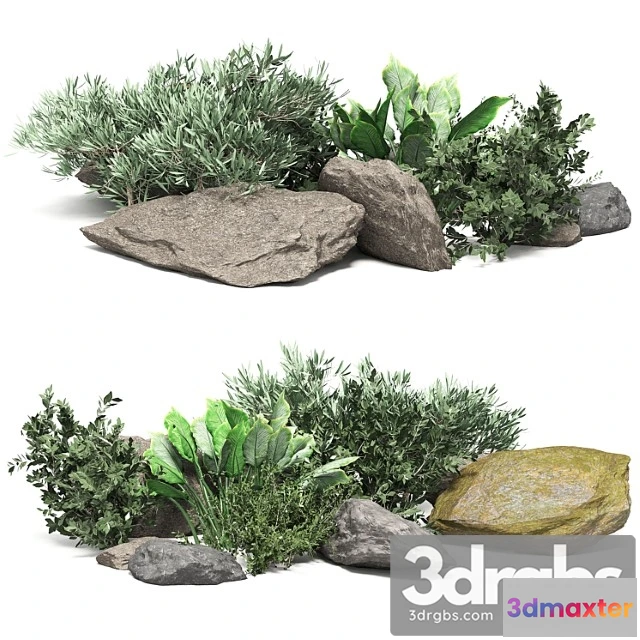 906060 - Stone + bush pack 18