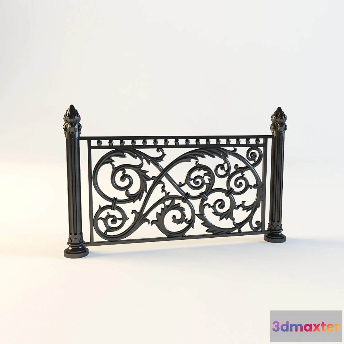 1273392 - Fencing Arbuznye leaves 3D Max