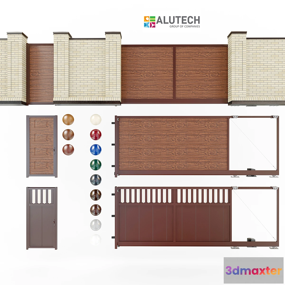 1310869 - Gate alutech 1 3D Max