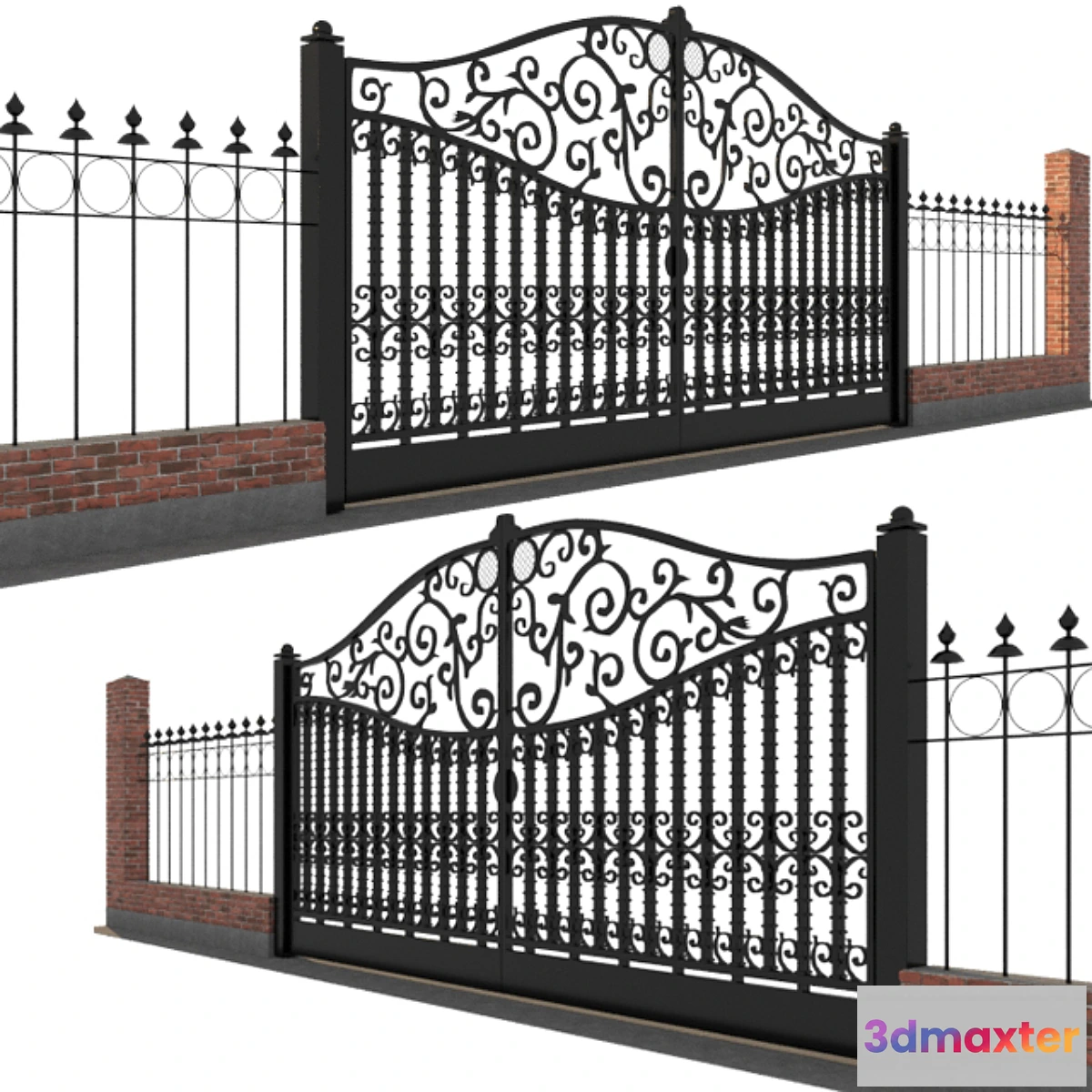 1332536 - Classic gate and fence 3D Max