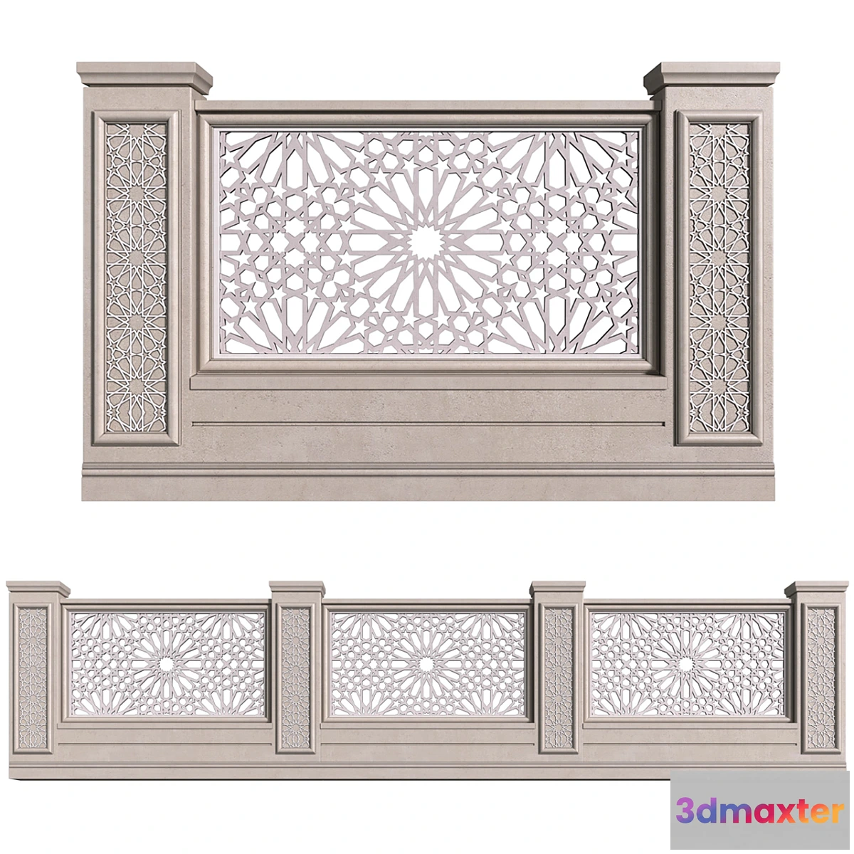 1334401 - Fence in oriental style. Arabian Fence 3D Max