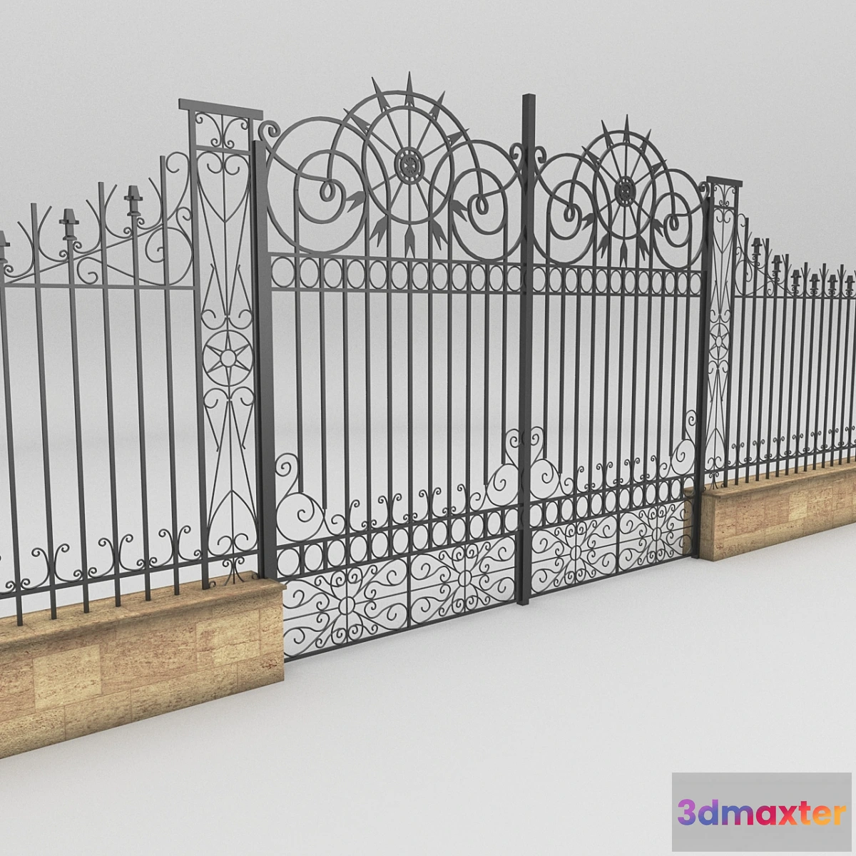 1351547 - Metal door and Fence 3D Max