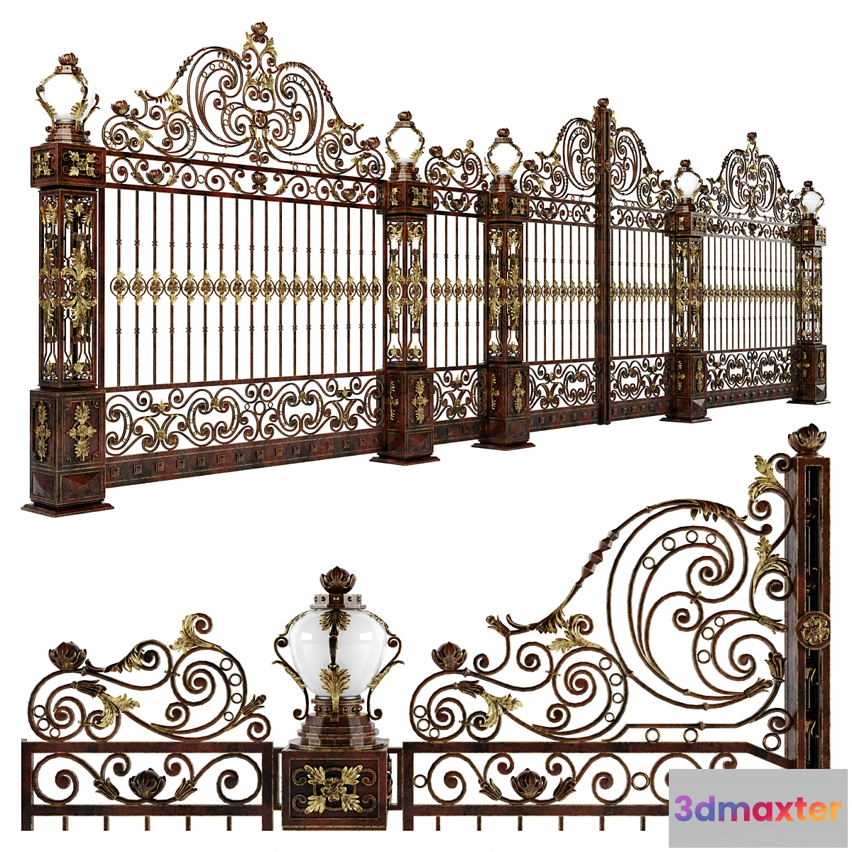 1357265 - Forged gates wickets and fences N3 - No.2 3D Max