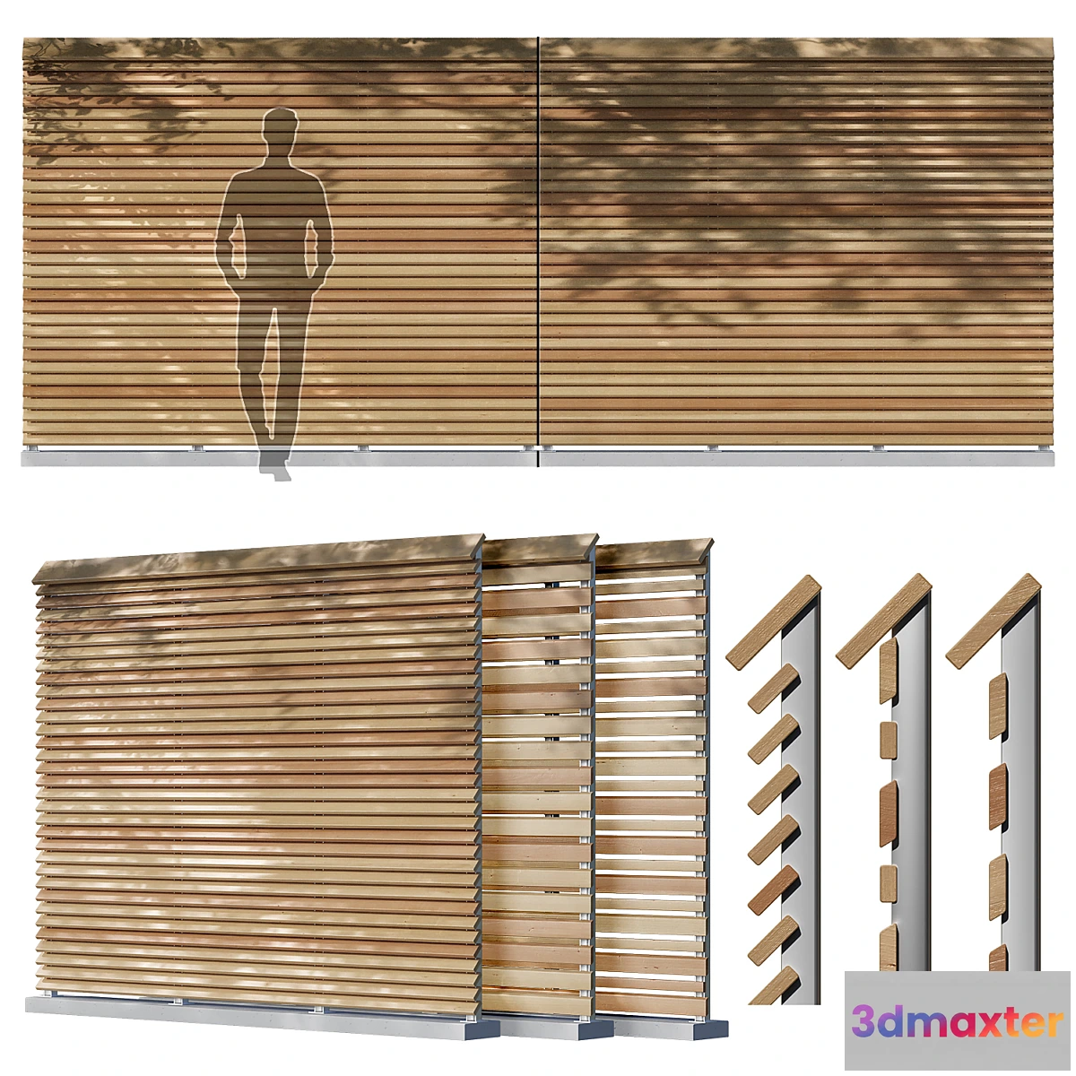 1413470 - rail fence 3D Max